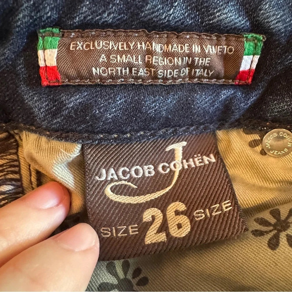 Jacob Cohen Jeans Size 26 Medium Wash Slim Rare Luxury Denim Made in Italy PW711 - Picture 12 of 14